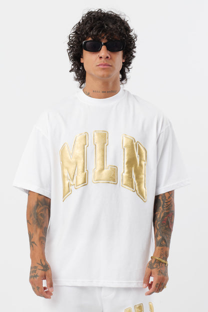 Camiseta MLN Gold White
