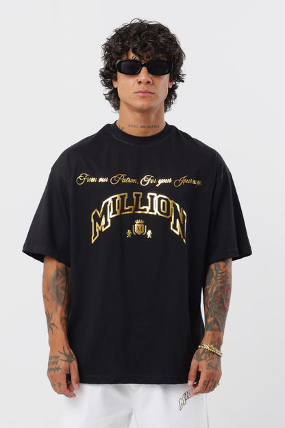 Camiseta negra Gold Patron