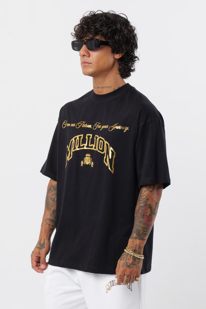 Camiseta negra Gold Patron