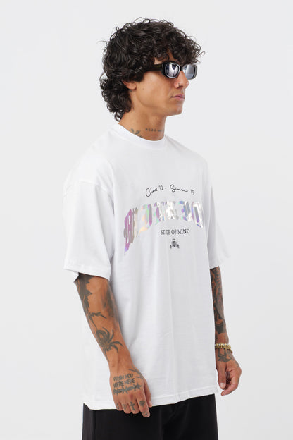Camiseta blanca holográfica