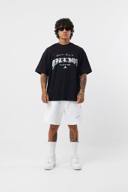 Camiseta negra holográfica