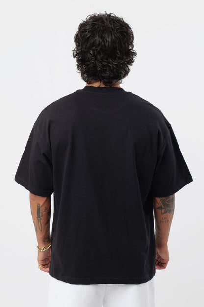 Camiseta negra holográfica