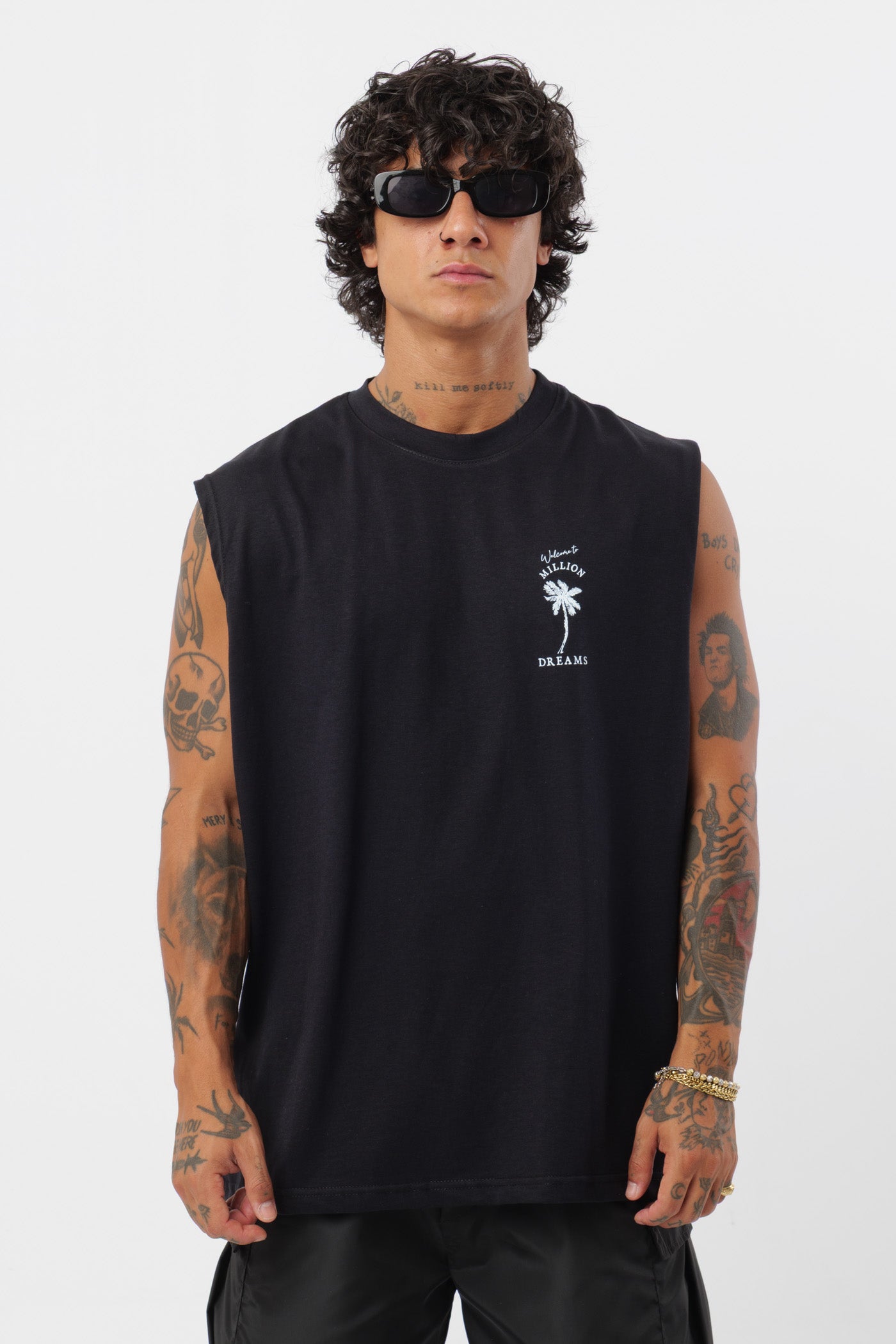 Camiseta de tirantes Dreams Negra
