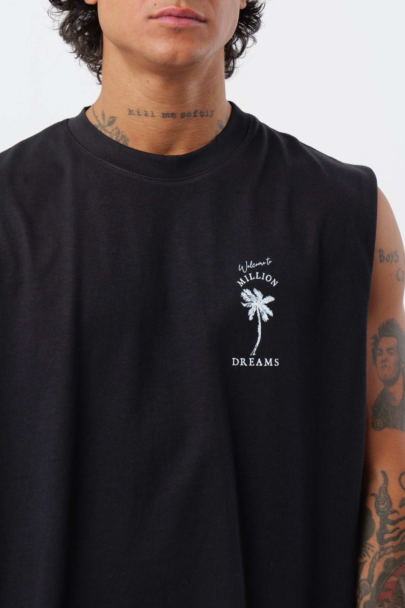 Camiseta de tirantes Dreams Negra
