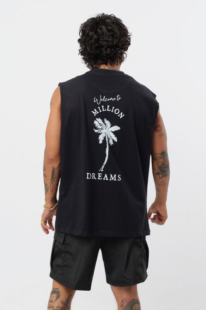 Camiseta de tirantes Dreams Negra