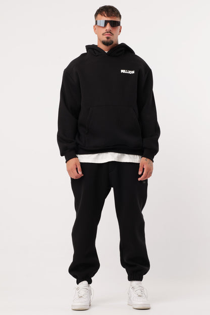 Sudadera Blanca Lonely Negra