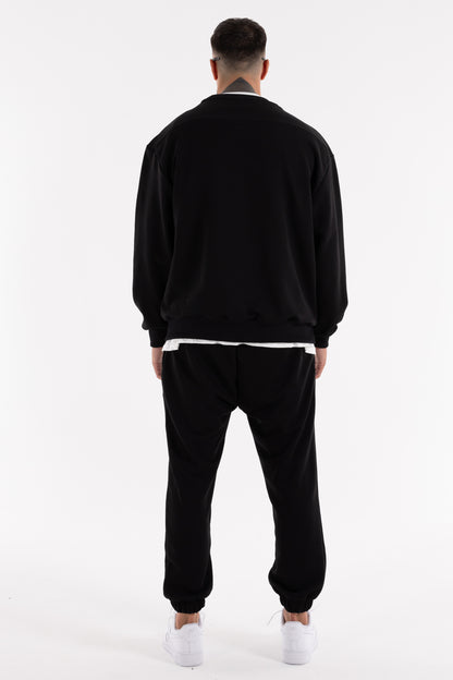 Sudadera Crewneck Gold Cortar Negra