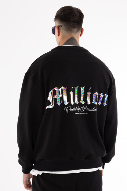 Sudadera Crystal President Negra