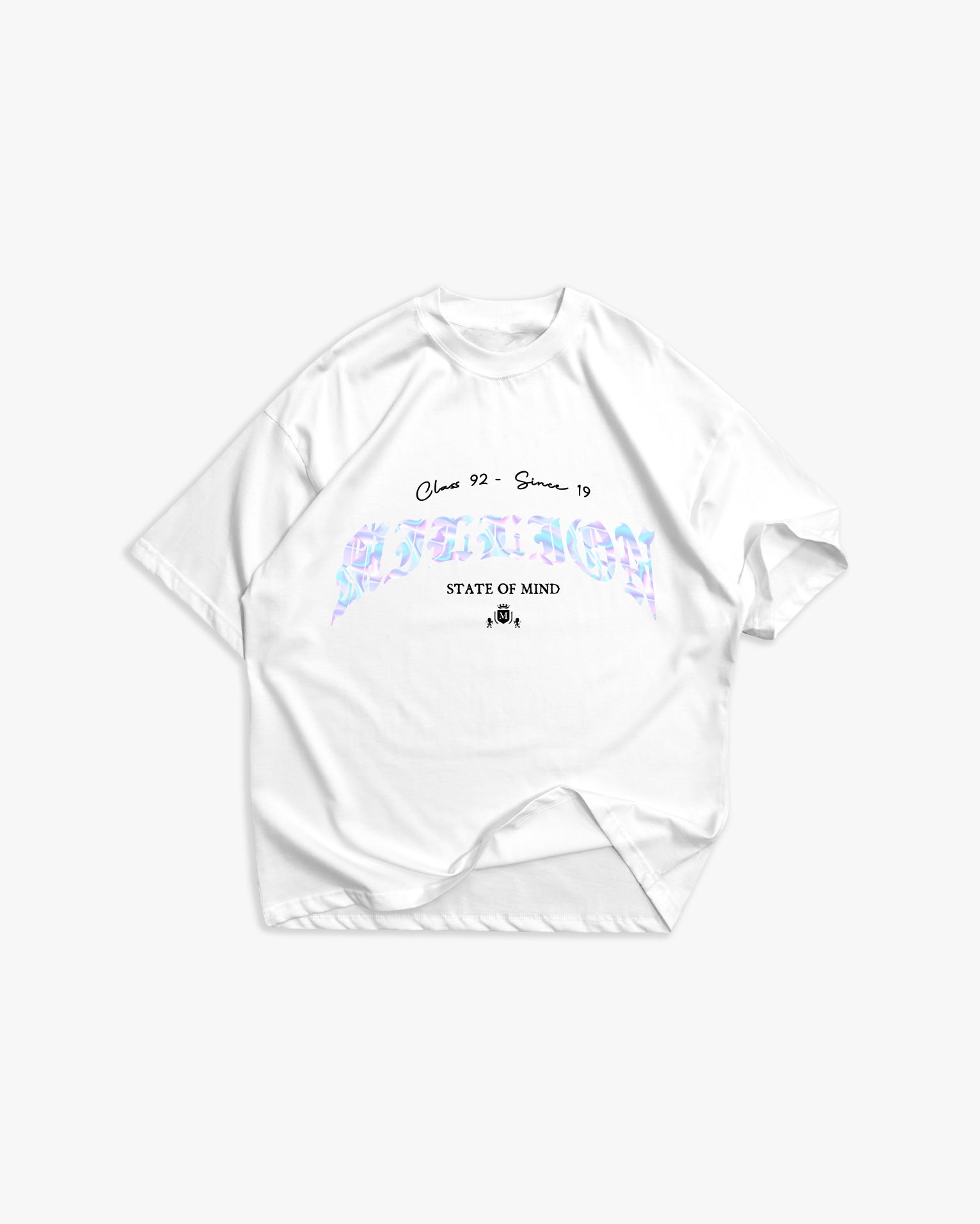 Camiseta blanca holográfica