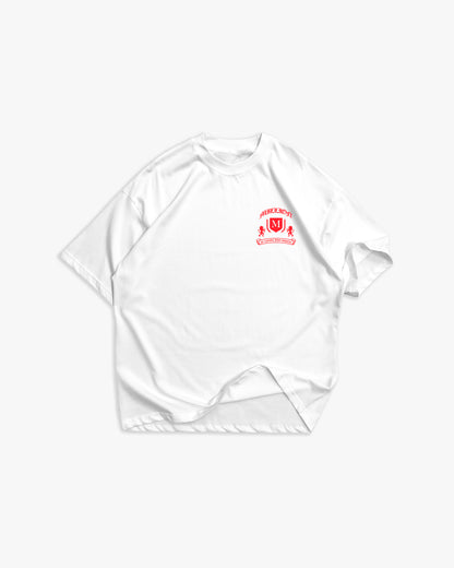 Camiseta Monarch Blanca Roja