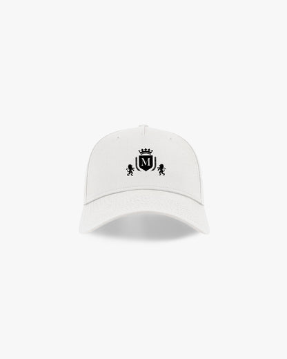 Gorra Blanca con Logo Negro