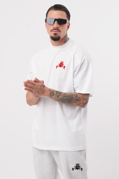 Camiseta Logo Blanca Roja