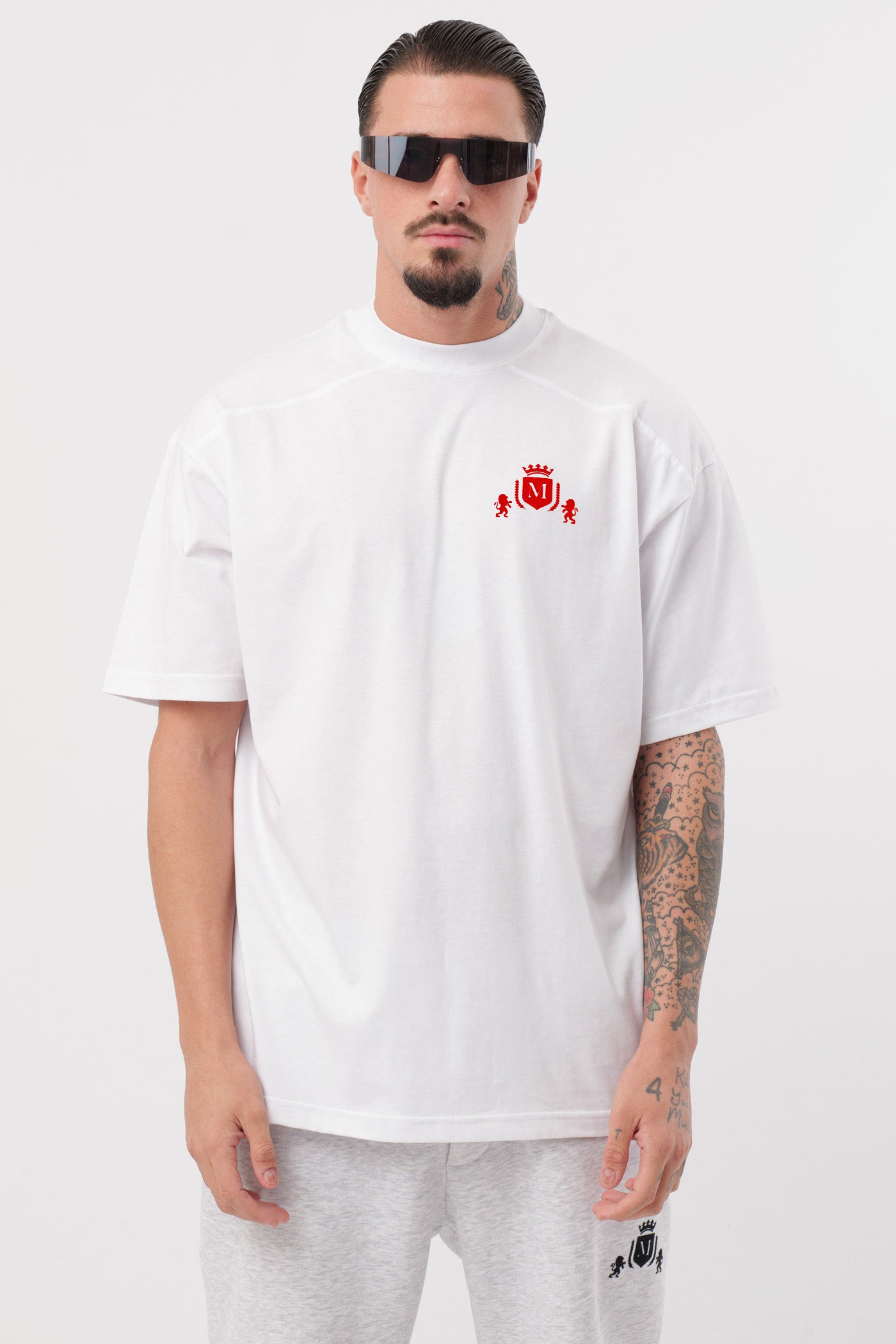 Camiseta Logo Blanca Roja