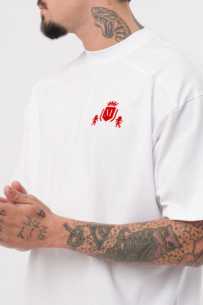 Camiseta Logo Blanca Roja