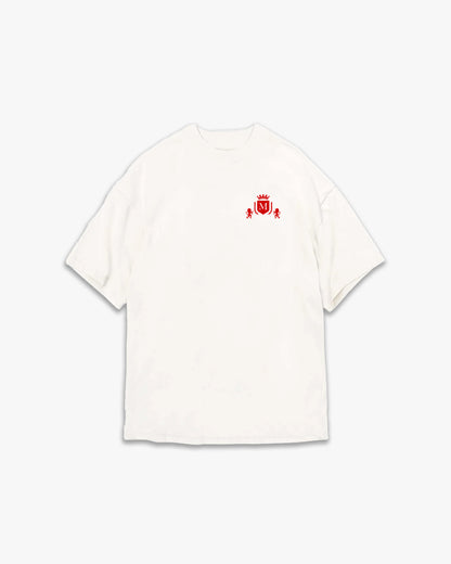 Camiseta Logo Blanca Roja